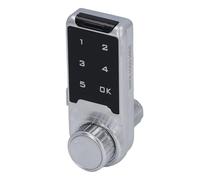 lyrlody Electronic Cabinet Lock ABS Zinc Alloy Digital Touch Keypad Lock with 1 to 15 Digit Password Light Sound Alert Public Mode for Lockers Drawers Gyms (L30)