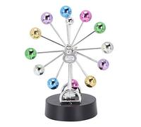 lyrlody Electronic Perpetual Motion Decoration, Revolving Ball Rotation Art Universe Balance Balls Desk Toy Home Office Decorat