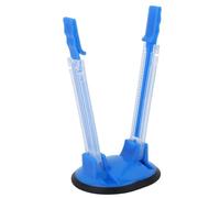 lyrlody Food Storage Bags Clips Stands, Adjustable Baggy Rack Clip Hands Kitchen Bag Opener Holder Food Prep Bag Holders Stands for Different Sizes (Blue)
