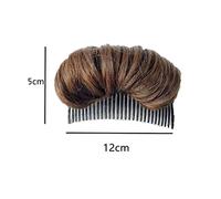 lyrlody Hair Bump Up Comb Half Head Hair Volume Clamp/Holder Lazy Styling Tool for Women Girls with Medium Long Short Thin No Other Clips Needed for Weddings Parties Daily Use Dark Brown (Light Brown)