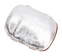 lyrlody Heat Shield, Split Cowhide Leather Aluminized Back Hand Pad for Welding, with Reflective Heat for Industrial Boiler Metal Smelting