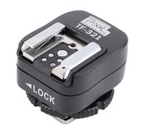 lyrlody Hot Shoe Adapter, Flash Hot Shoe Mount Adapter with PC Port for EL Series Flash, Supports Center Point Triggering and E TTL Mode