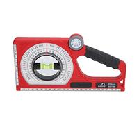 lyrlody Inclinometer Angle Finder Angle Gauge Magnetic Protractor 130 to 0 to 130 ABS Bubble Level Clear Scale with Free Rotation for Civil Engineering Architectural Engineering