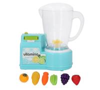 lyrlody Kids Kitchen Juicer Toy Set Realistic Pretend Play Appliance with Sound Effects and Removable Parts for Boys Girls Role Play Educational Toy (Green)