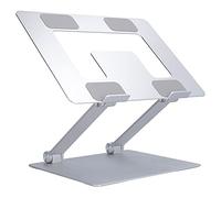 lyrlody Laptop Stand Aluminum Alloy Computer Riser Stand for Laptops Within 18in Ergonomic Height Cooling Hollow Base Anti Slip Design for Office Home Desk Use