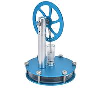 lyrlody Low Temperature Stirling Engine, Aluminum Hot Air Engine Model 13 X 9 Cm, Blue Mini Motor Model for Physics Mechanics Learning, Classroom Demonstration, Science Project