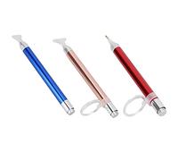 lyrlody Luminous Pen Set Resin Drill Pen 3 Set with Magnifier and Replacement Tips 16cm for 5D DIY Art Cross Stitch Adults Beginners Children