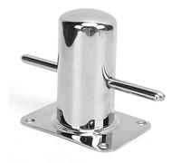 lyrlody Marine Bollard Cleats Stainless Steel Single Mooring Bitt 316 Stainless Steel High Strength Design for Kayak Boat Dock (120MM)