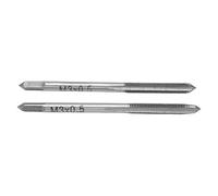 lyrlody Metric Machine Tap, High Speed Steel, 2Pcs Set, Hand Thread Tool for Re-Threading and Smoothing Applications (M3*0.5)