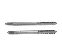 lyrlody Metric Machine Tap, High Speed Steel, 2Pcs Set, Hand Thread Tool for Re-Threading and Smoothing Applications (M4*0.7)