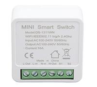 lyrlody Mini Smart WiFi Switch, Smart WiFi Switch Module for Assistant and Smartlife App Voice and Phone Control Without Hub Share with Family