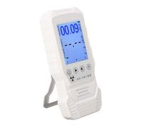 lyrlody Nuclear Radiation Detector ABS Geiger Counter with GM Tube 00.00 μSv H to 10 MSv H Light Sound Alarm Rechargeable for Home Hospital Laboratory Workplace