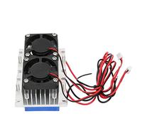 lyrlody Peltier Thermoelectric Cooler 12V Semiconductor Air Conditioning Cooling System DIY Fridge Cooler Homebuilt Refrigerator Chiller Custom Mini Fridge Cooling Unit with Fan 144W 10A