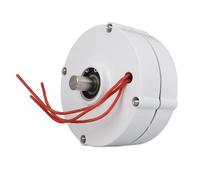 lyrlody Permanent Magnet Generator Dual Shaft 3 Phase Permanent Magnet Alternator 24V Aluminum Alloy Carbon Steel for Vertical or Horizontal Wind Turbine Home Power Use (200W)