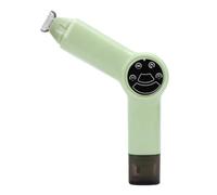 lyrlody Pet Nail Grinder, ABS 2 in 1 Cat Nail Clippers and Dog Trimmer, USB Rechargeable 300mAh with LED Light Low Noise for Small Medium Pets (Mint Green)