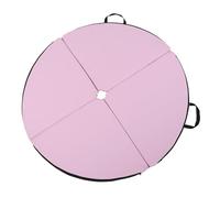 lyrlody Pole Dance Crash Mat, High Density EPE Foam Padding with PU Leather, Round Foldable Safety Pad for Training Fitness Home Gym