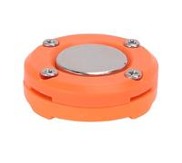 lyrlody Portable Magnetic Mic Holder Magnetic Microphone Mount Mic Clip Compact ABS Secure Fix Car Radio Accessory with Circular Knob for CB Ham Speaker Microphones (Orange)