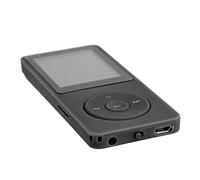 lyrlody Portable Music Player, 1.8in TFT HD Screen (Black) | MP3 Music Playback, 180mAh Battery, Built-in FM Radio, Compact Design, Travel Gym Use