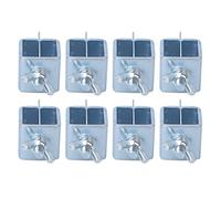 lyrlody Precision Edge to Edge Welding Clamps, 8pcs Galvanized Steel Sheet Metal Butt Welding Clamps Soldering Clamp, 0.040 inch for Straight or Curved Panels
