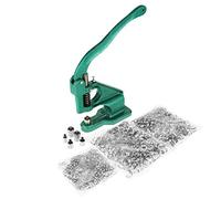lyrlody Punch Machine, Eyelet Punch Kit with 3 Dies and 1500pcs Eyelets, Hand Press Grommet Tool, 6/10/12 mm