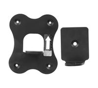 lyrlody Rear Speaker Wall Mounts, 110x90mm | 3mm Thick Metal Construction, Concealed Design, Screws Included, Rear Surround Soundbar Accessories, Home Theater Setup