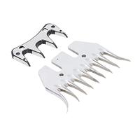 lyrlody Sheep Shears Blade High Carbon Steel Goat Clipper Scissor Blade Curved 9 Tooth Replacement for Dense Wool Shearing on Sheep Alpacas Llamas By Skilled Users