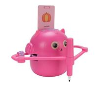 lyrlody Smart Drawing Robot, ABS Interactive Drawing Machine with 100 Cards 2 Pens 1800mAh Battery, Painting Learning Toy for Kids Age 5 Plus Home Classroom Travel Use