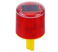 lyrlody Solar LED Warning Light, Red Flashing Light, Automatic Solar Powered Warning Signal, 60 Hour Runtime for Road and Boat Safety