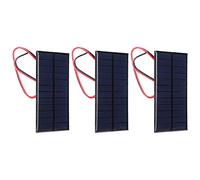 lyrlody Solar Module, 6V 1W Polycrystalline Silicon Solar Cell Module with 30cm Cable, High Efficiency for Solar Projects, Scientific Experiments, Solar Toys