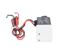 lyrlody Solenoid Valve 12V DC G1/4 Inch Normally Closed Aluminum | 2 Way Direct Acting, Air Gas Water Liquid, NBR Buna N Seal, 0.23Cv , Under 50 Ms, Pneumatic Valve