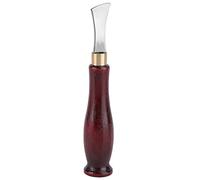 lyrlody Stainless Steel Leather Edge Creaser Tool, with Shallow Slot, for DIY Leather Craft, Red Craft Marking, with Comfortable Grip, Versatile Functionality,Professional Results (1mm)