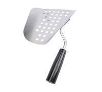 lyrlody Stainless Steel Popcorn Scoop, Perforated Design, Quick Fill Tool for Efficient Popcorn and French Fries Transfer in Commercial Kitchen Environments