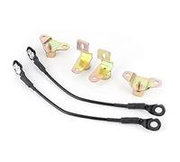 lyrlody Tailgate Hinge Kit with Tailgate Cable Iron Replacement 6 Piece Set OE 15074252 88980509 for Silverado Sierra 1999 to 2006 Truck Owners