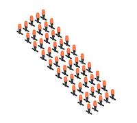 lyrlody Tee Connector Irrigation Nozzle Kit, ABS Tee Joint with 50 Adjustable Micro Atomizing Sprinklers for 4 7 Hose, Uniform Watering, Wide Spray, Quick Install for Garden Greenhouse
