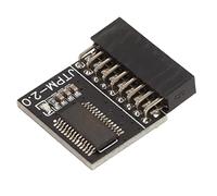lyrlody TPM2.0 Module, Secure Storage TPM 2.0 Remote Card 18Pin Black for PC Motherboard