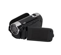 lyrlody Video Camera Camcorder, Handheld Digital Camcorder 16X Zoom USB Transfer Built in Flash Support 4K Video with Screw Interface (Black)
