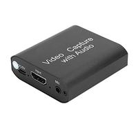 lyrlody Video Card Aluminum Alloy Video Game Grabber 4K Input 1080P Output with Out Mic Input Stereo Out for Streaming Teaching Recording