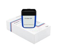lyrlody Vlinker BM+ OBD2 Diagnostic Tool, 230.4Kbps Data Rate, Dual Mode for Android/IOS, Ideal for Auto Mechanics and Enthusiasts (blue)