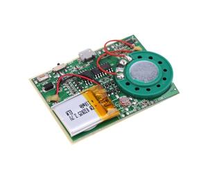 lyrlody Voice Recording Module USB Music Sound Chip with Rechargeable Lithium Battery 1W 4M MP3 Changeable Button or Light Control for DIY Gift Card Box Cake Box (Light sensitive version)