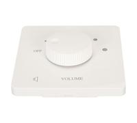 lyrlody Volume Control, 50W 5 Level Tuning Non-Slip Design Retardant Polycarbonate for Home Speakers (White)