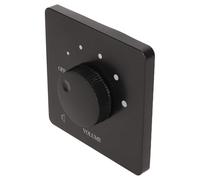 lyrlody Volume Control, 50W 5 Level Tuning Non-Slip Design Retardant Polycarbonate for Home Speakers (Black)