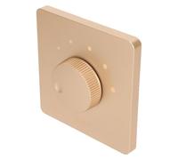 lyrlody Volume Control, 50W 5 Level Tuning Non-Slip Design Retardant Polycarbonate for Home Speakers (Gold)