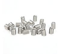 lyrlody Wire Thread Insert SUS304 Threaded Bushing 5 16in 18x2D for Screw Hole Repair and Thread Protection 50PCS for Low Strength Metal Holes with Wear Resistant High Accuracy Fit