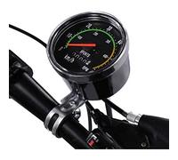 lyrlody Wireless Bike Speedometer, Aluminum Mechanical Odometer, Accurate Data for 26-29 Inch Bikes Featuring Easy Installation and Durable Performance (As Shown)