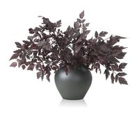 Lyrow 6 Pack Artificial Cimicifuga Plant Leaf Spray Faux Plum Cimicifuga Ramosa Leaf Branch Faux Fall Spray Faux Silk Plants for Home Vase Wedding Garden Farmhouse Table Mantel Decor (18 Inches)