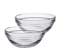 Lys Glass Stacking Bowls for Kitchen, Serving - 10.5cm (4") - Pack of 6 Duralex Clear One Size