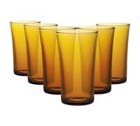Duralex - Lys Highball Glasses - 280Ml - Amber - Pack Of 6