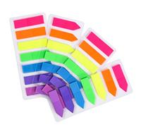 LysasLQB 4 Sets Neon Page Markers Colored Index Tabs, Fluorescent Sticky Note for Page Marker, 560pcs