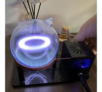 LYSDIANPU 9cm Toroid Circuit Plasma Ring Drive Plasma Ball, DIY Plasma Luminescent Xenon Ring Plasma for Parties, Outdoor Warning, Educational Gifts