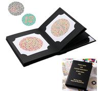 LYSDIANPU Color Blindness Test Card Test Book, Color Vision Test Book, with 38 Plate with Hidden Numbers and Category Design for Vision Care Center Hospital